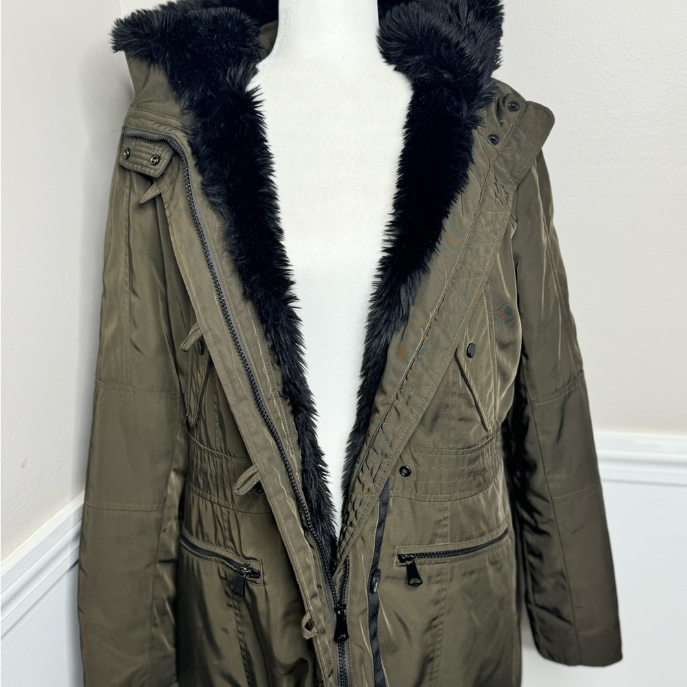 Marc New York by Andrew Marc Faux Fur Hooded Jacket - Size L